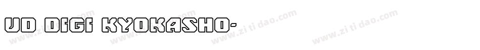 UD Digi Kyokasho字体转换